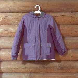 Lands end girls hooded insulated snow coat